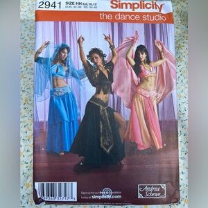 Simplicity 🪡Pattern 2941 Misses' Belly Dance Costumes Size HH 6,8,10,12 Uncut